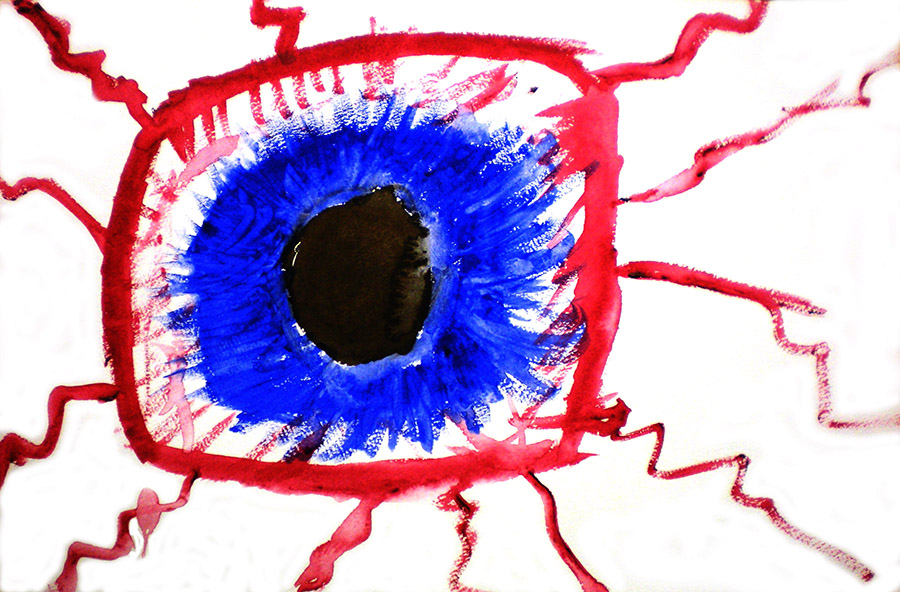 Illustration bloodshot eye