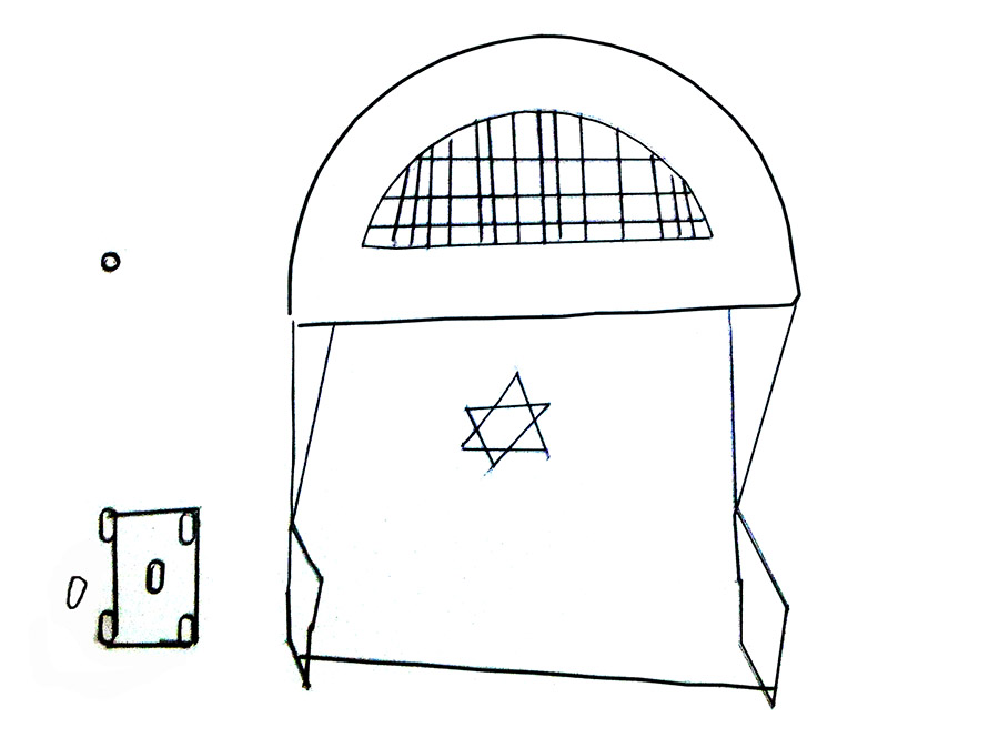 drawing of spaceship jail