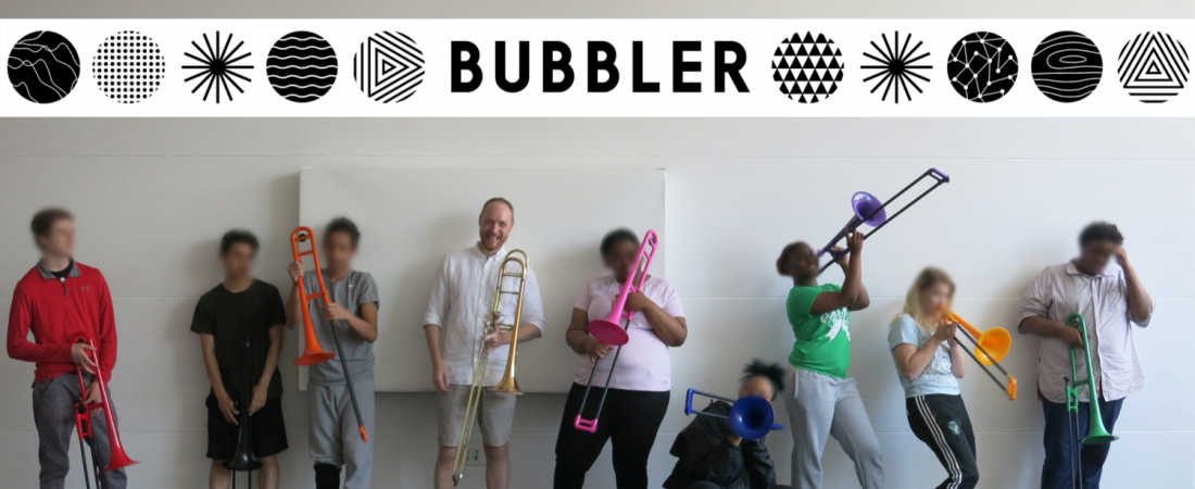 Bubbler Making Justice trombone workshop with Will Porter