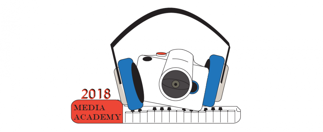 New Media Academy logo designed by Summer 2018 teenage participants.