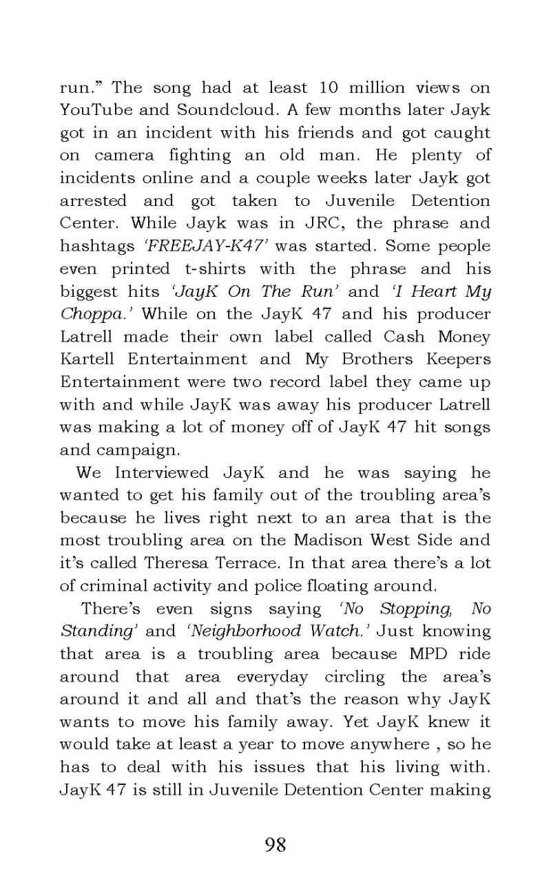 "The Story of JayK-47" short story