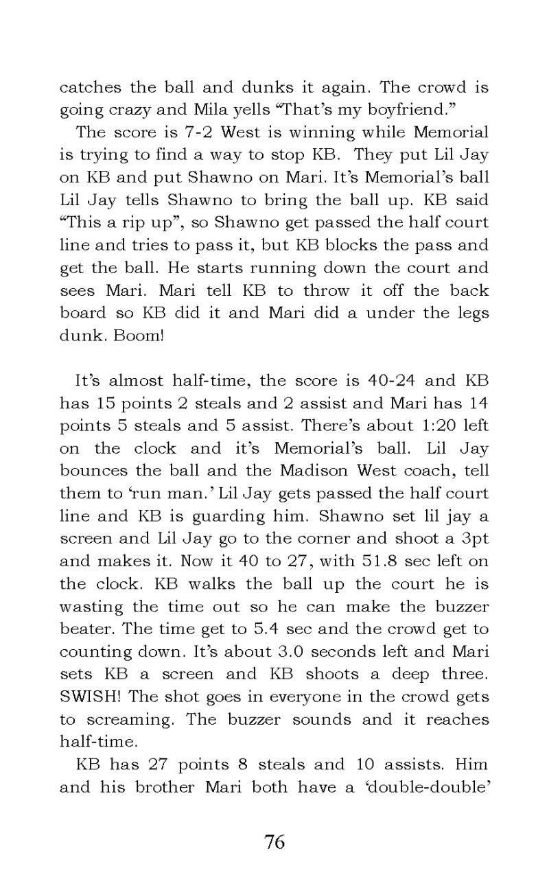 "Madison West vs Memorial" short story