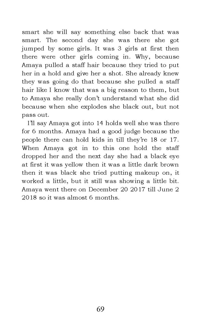 "The Story of Amaya Bleu" short story