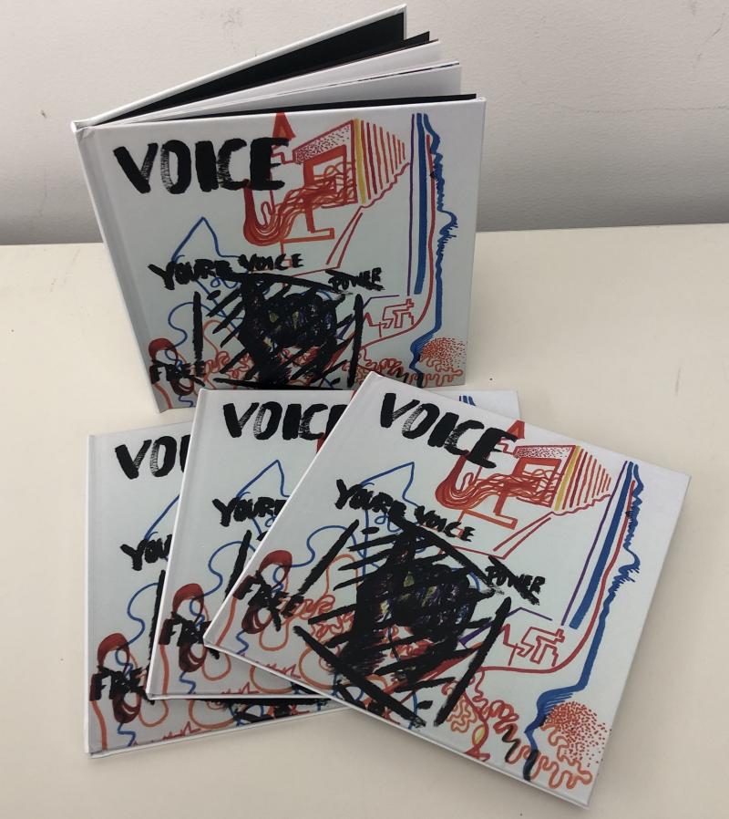 "Voice Your Voice" art book by Wanda Fullmore interns and George Jones.