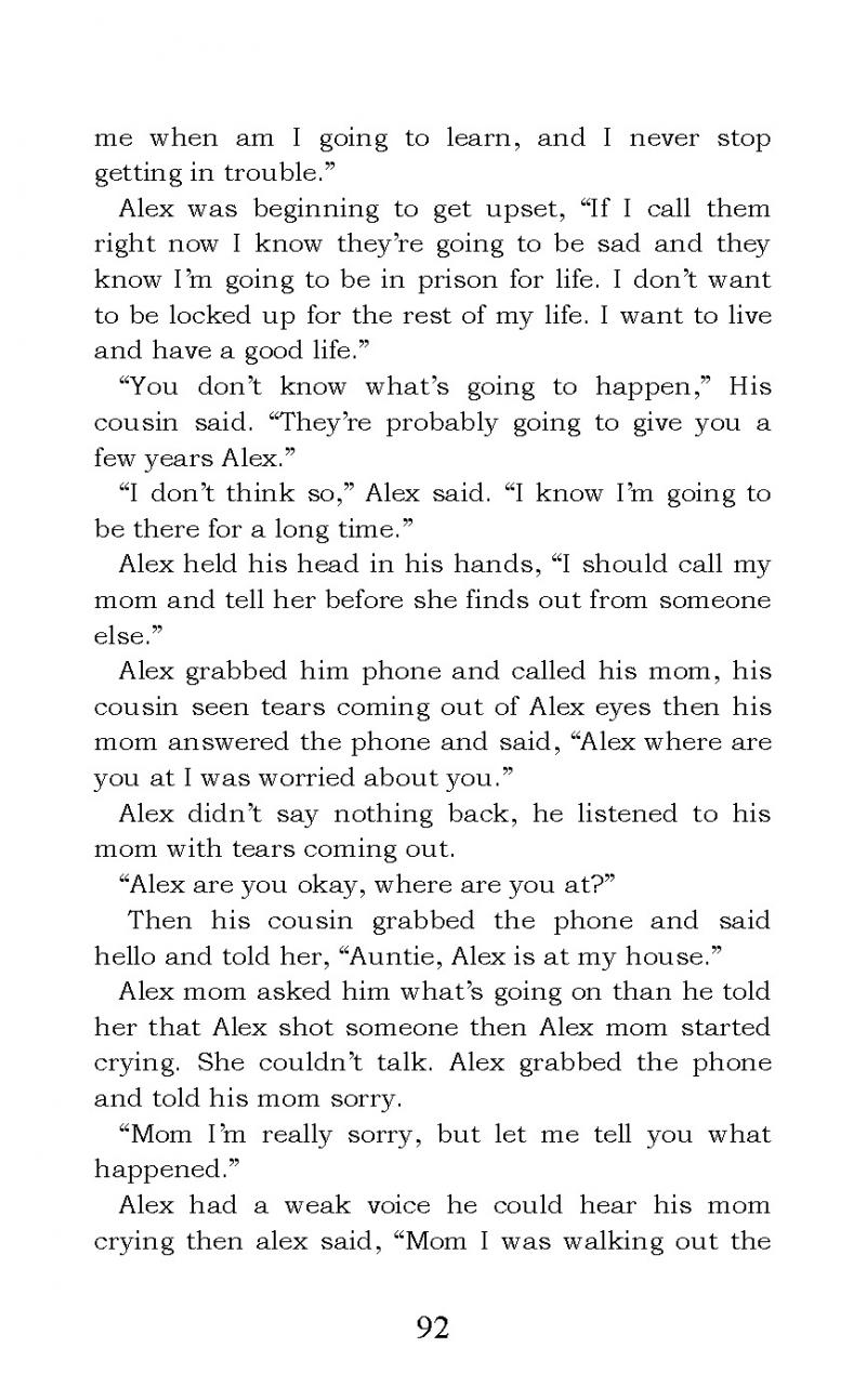 "Life of a 15 Year Old Fugitive" short story