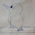 Drawing of hummingbird 