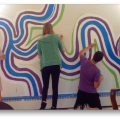Madison Public Library Bubbler Making Justice Mural Residency with Carlos Gacharna