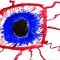 Illustration bloodshot eye
