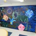 Madison Public Library's Bubbler Making Justice mural residency with Peter Krsko.