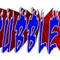 Blue and red letters spelling Bubbler 