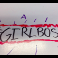 Picture of animated title of the teen book, #GIRLBOSS