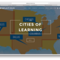 map of "Cities of Learning" youth network across U.S.A.