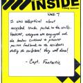handwritten guard reflection from Captain Fantastic, stating his disbelief in the project at first but now seeing its worth