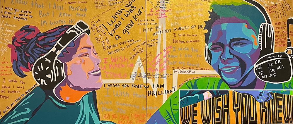 SLIDER-whitebox.jpg "We Wish You Knew" mural by Maria Schirmer at public entrance of Dane County Juvenile Detention Center